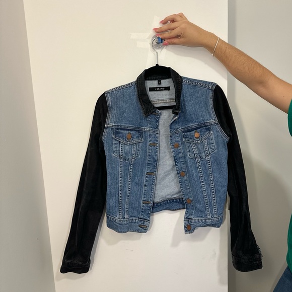 J Brand Denim Two Tone “Bowie” Jacket For Sale. - Picture 4 of 4